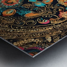 169668 pattern  boho colorful  some gold amazing Metal print