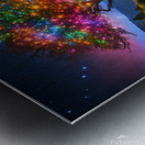The most incredible tree  of  very colorful star Metal print