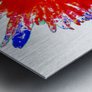 Lighter   Distressed Dasiy on  Abstract Background Metal print