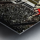 vintage football sideline art  Metal print