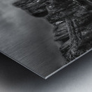 Yosemite Merced River Valley View in Black and White. Metal print