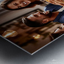 Shared Smiles: A Family Feast Metal print