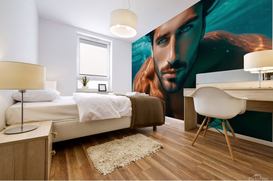 Spanish handsome in Costa Del Sol Mural print
