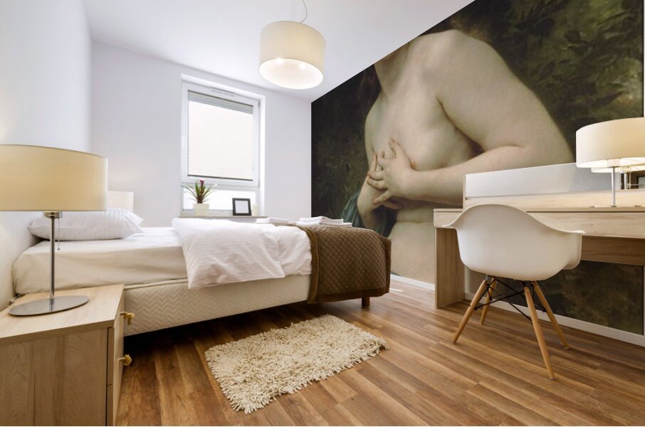 William  Adolphe  Bouguereau 1825 1905  La  brie  du  printemps Mural print