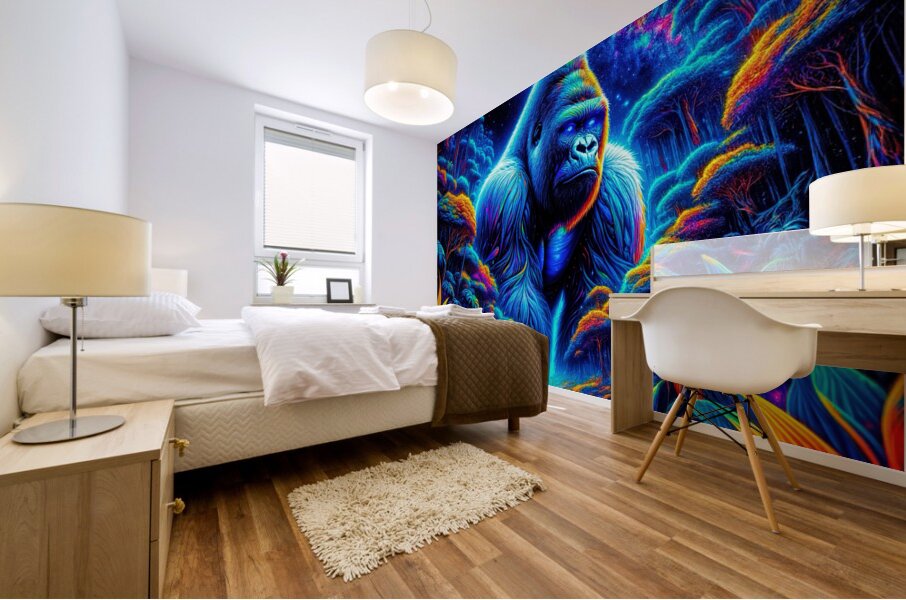 Jungle In Space Mural print