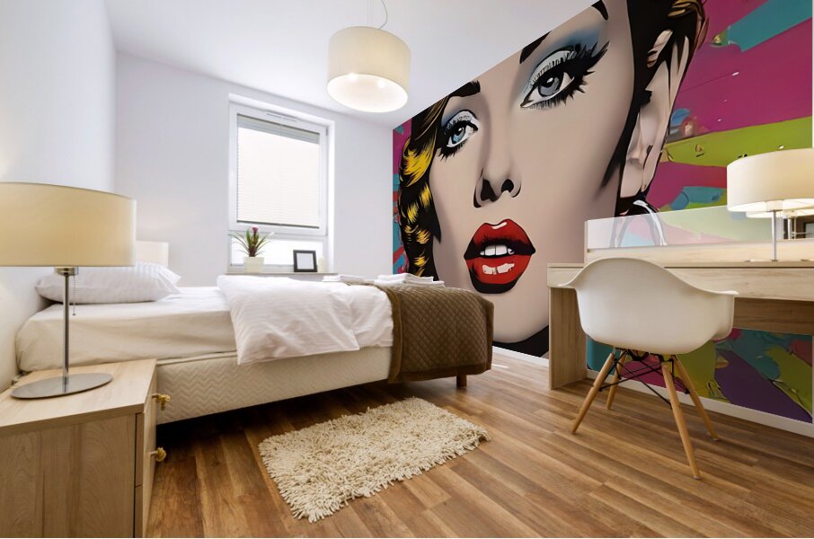 Retro Revival: Vibrant Pop Art Canvases. New Twist Art Mural print