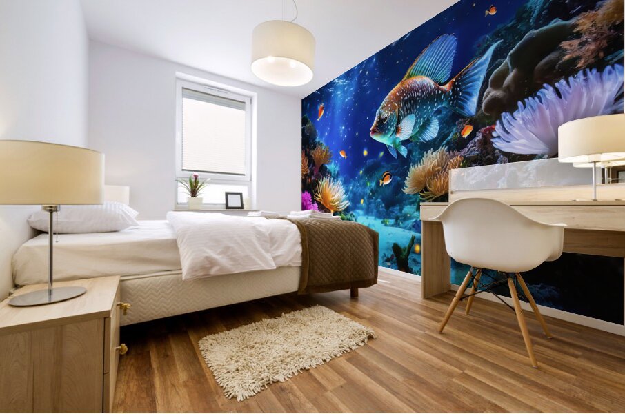 Coral Domain - GIA2401-0197-REA Mural print