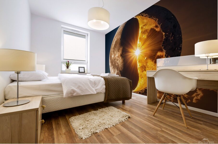 Default Picture of the sun and moon 1 1 Mural print