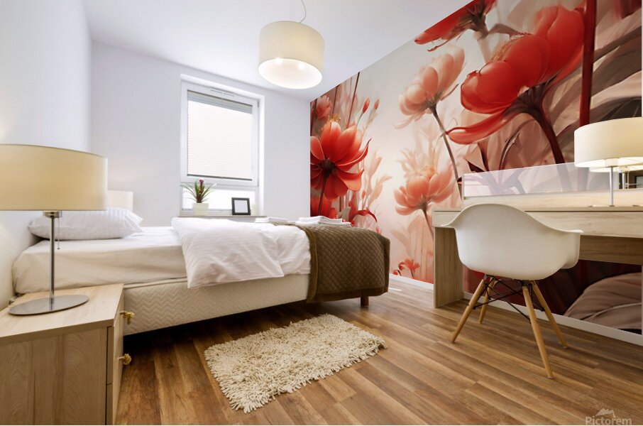 RED MIST  Mural print