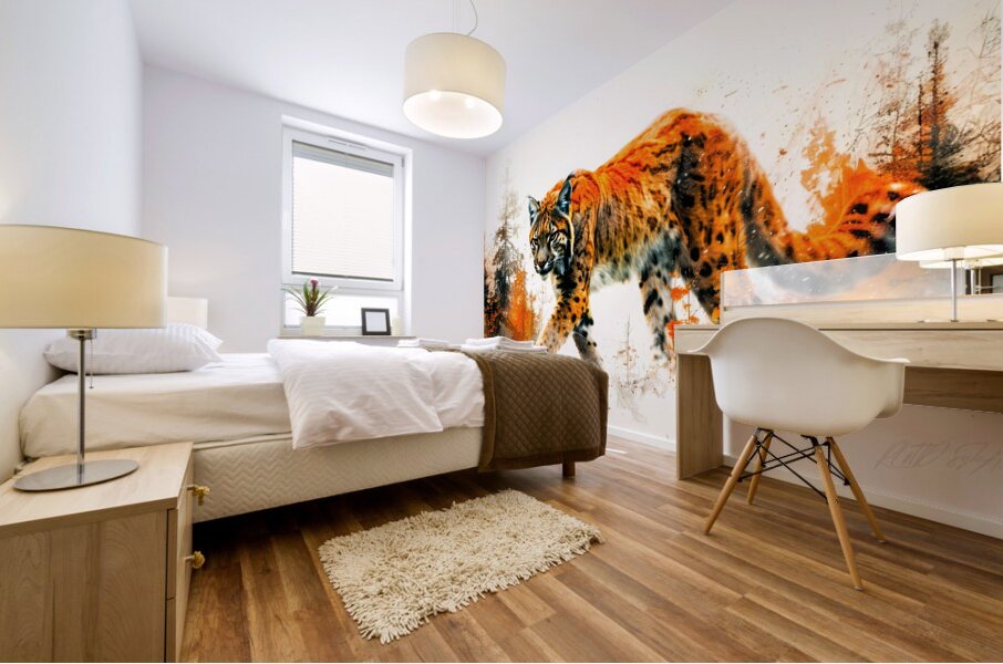 Wild Cat Mural print