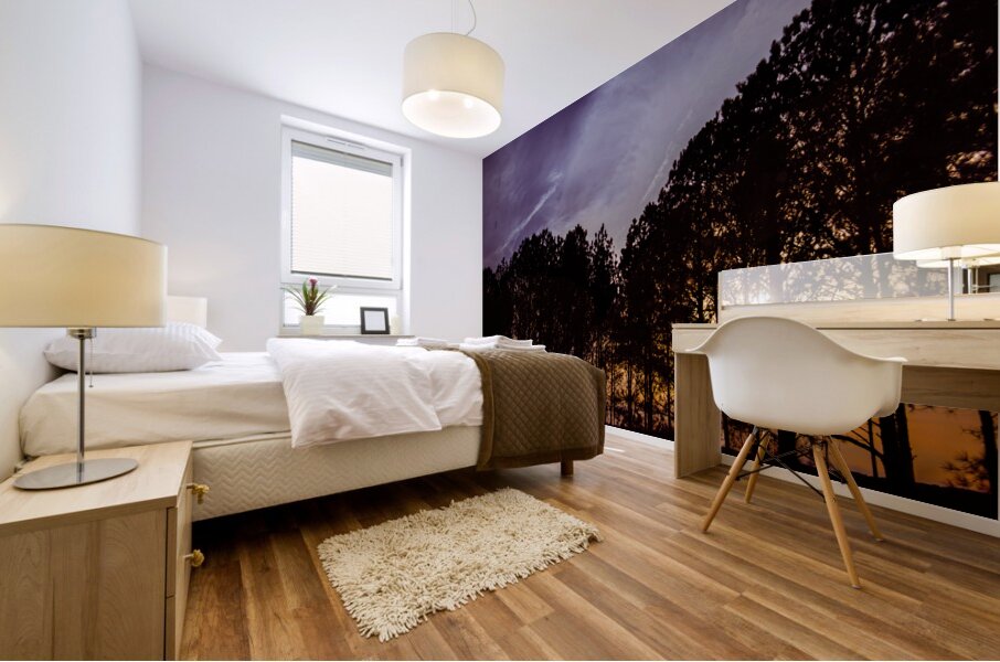 Peeking Through Trees Mural print