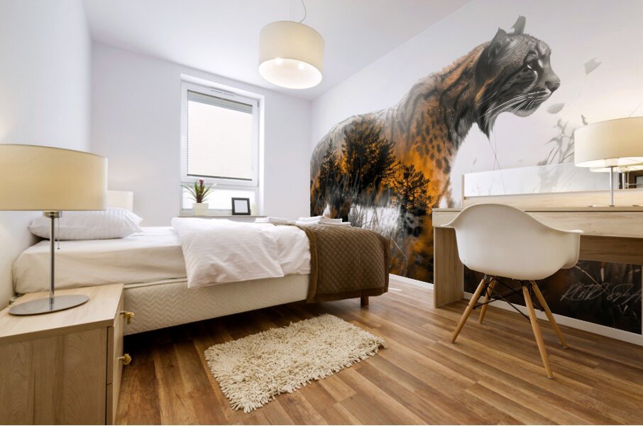 Wild Cat Prints Mural print