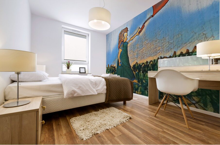 letting go Mural print