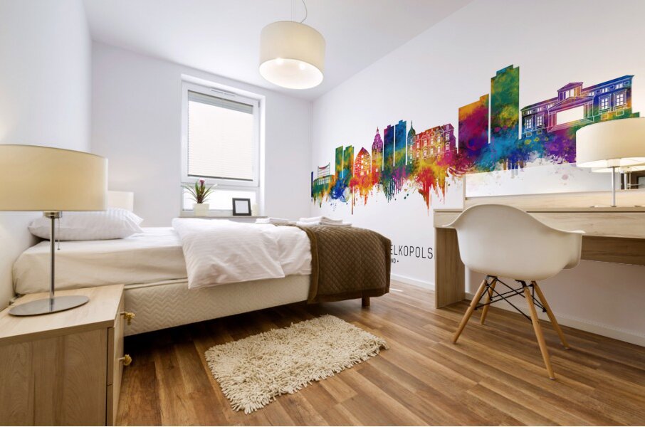 Gorzow Wielkopolski Poland Skyline Mural print