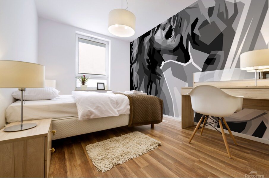 Special edition monocrome Eddie van halen Mural print