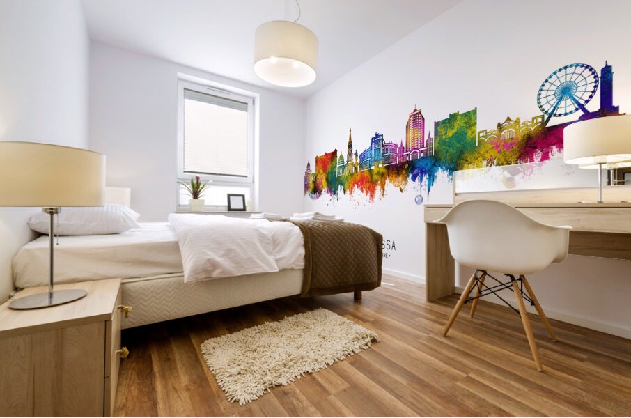 Odessa Ukraine Skyline Mural print