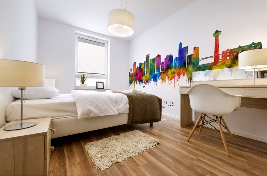 Niagara Falls Canada Skyline Mural print