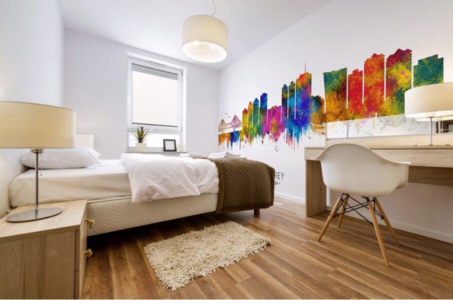 Surrey Canada Skyline Mural print