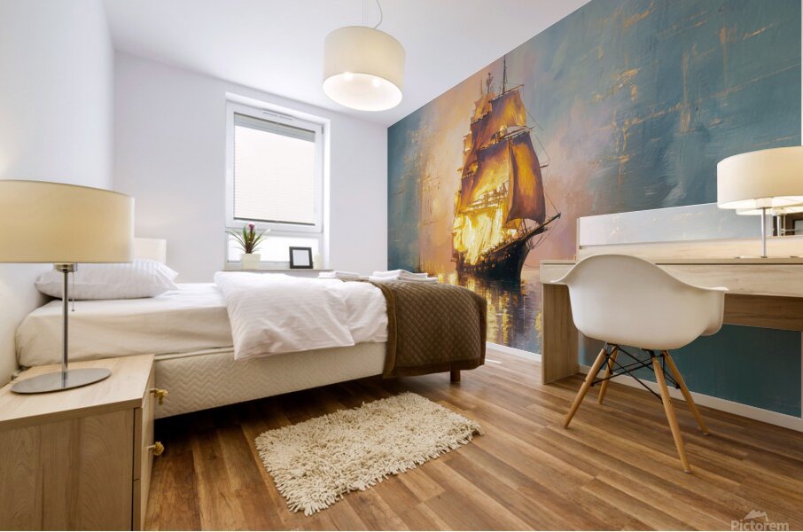 abstract oil painting that captures the essence of flowers  11 Mural print