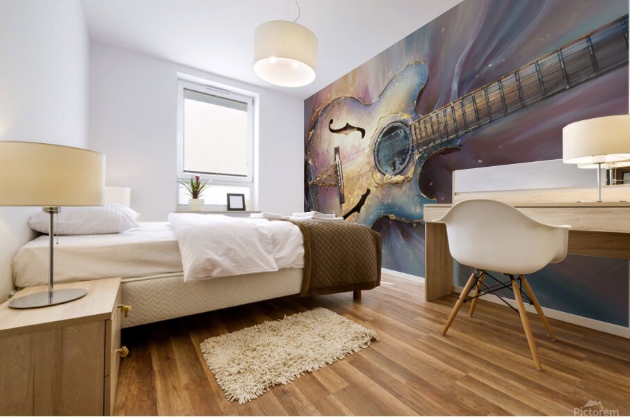 abstract oil painting that captures the essence of flowers  37 Mural print