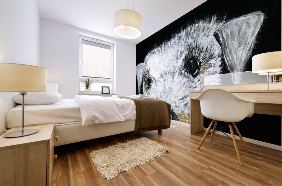 Schnauzer portrait Mural print