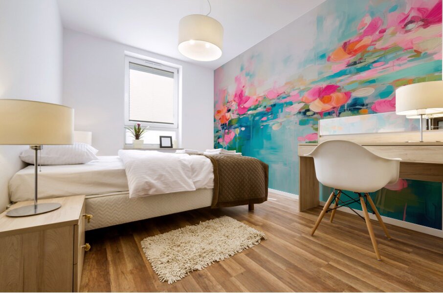 AURORA 001  40x30 AURORA acrylic paintind texture Mural print