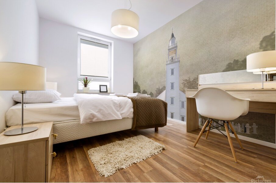 1717 Meeting house Mural print