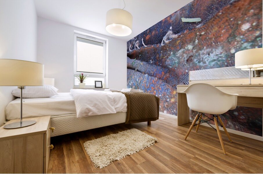 Textures of Time: Decay and Renewal Mural print