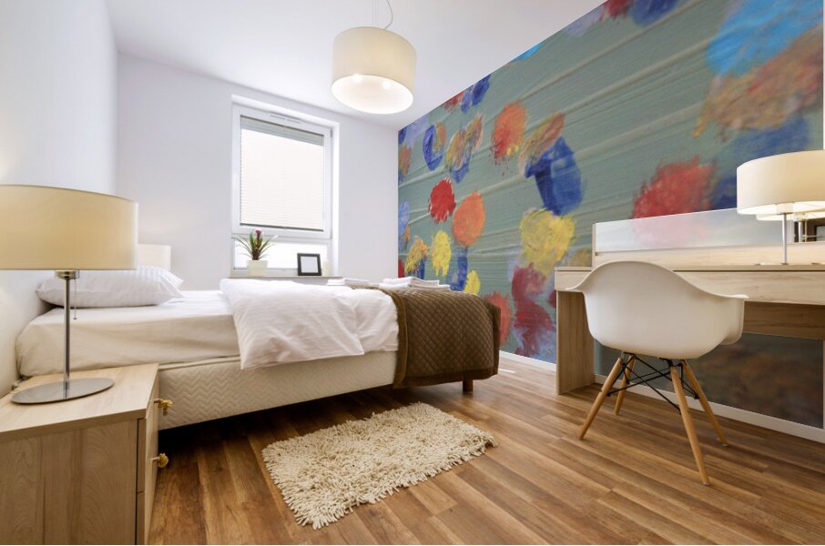 Chromatic Pollen Mural print