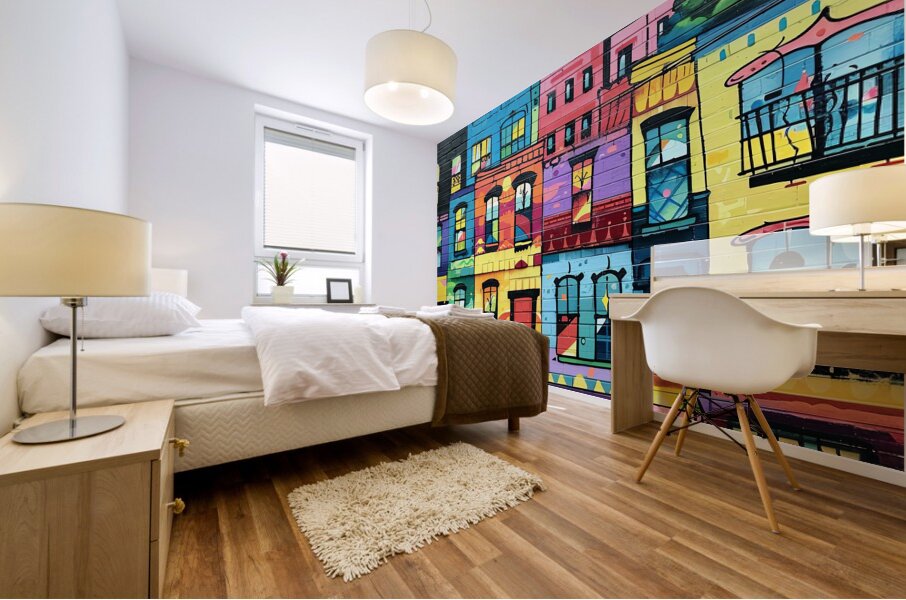 Urban Kaleidoscope Mural print