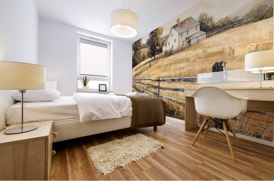 Golden Fields Mural print