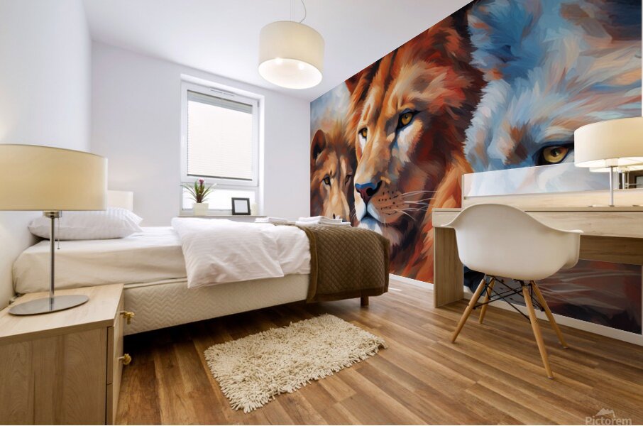 lion Mural print
