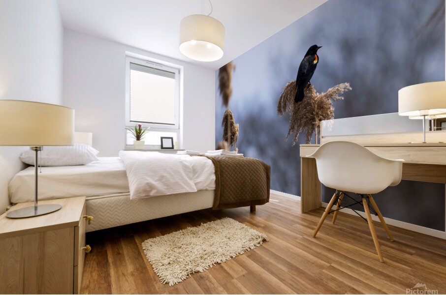 Redwinged Blackbird Mural print