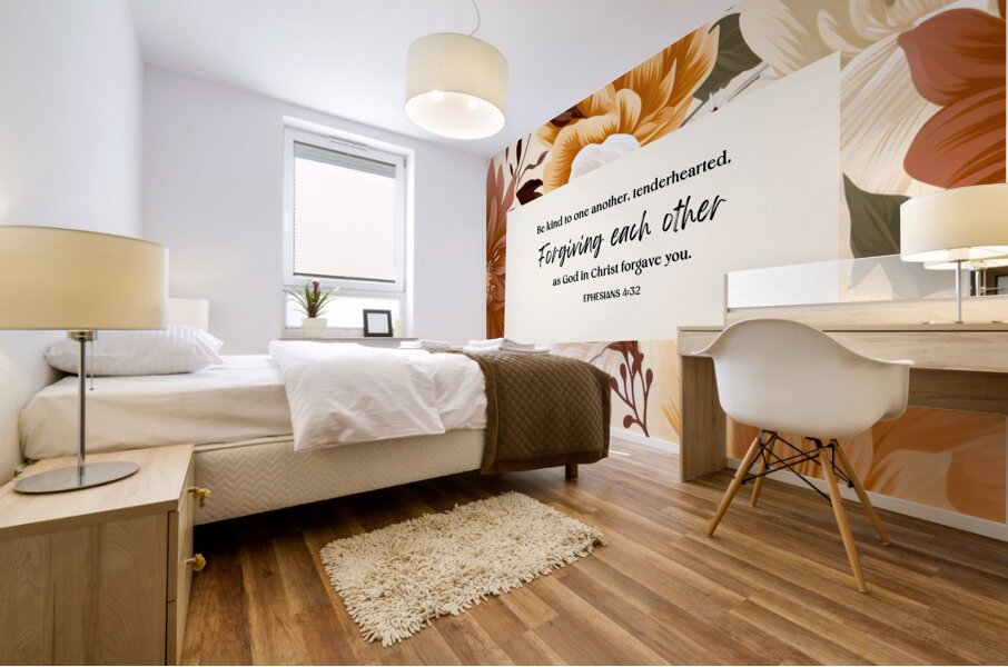 Ephesians 4:32 | Bible Verse Art | Wall Art Mural print