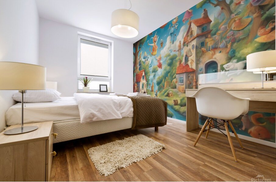  Step into a world of whimsy and wonder wit Mural print