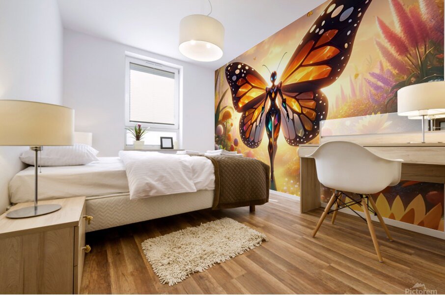 Still a butterfly  Mural print