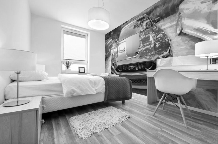  2022 Ford Mustang Mach 1 Eruption Green X 5 Mural print