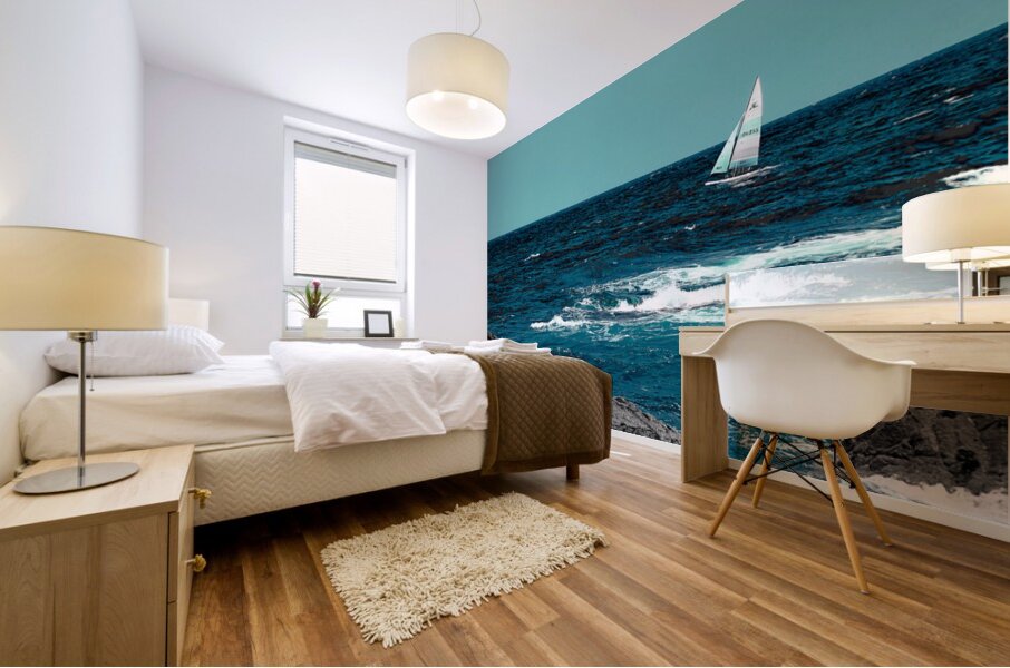 Partir a l Ouest Mural print