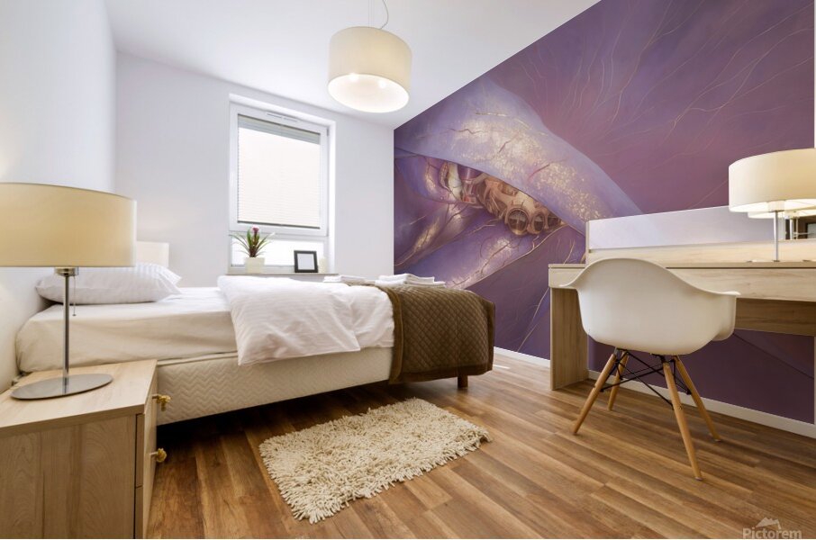 abstract oil painting of flowers 26 Mural print