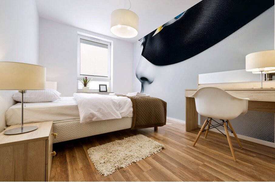 Minimlistic Lady 1 Mural print