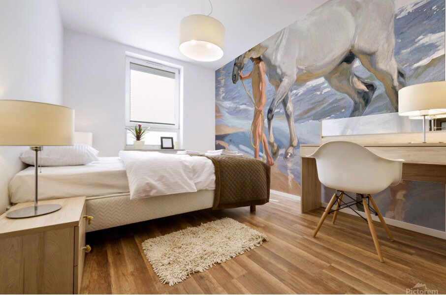 Joaquin Sorolla y Bastida   The Horse’s Bath Mural print