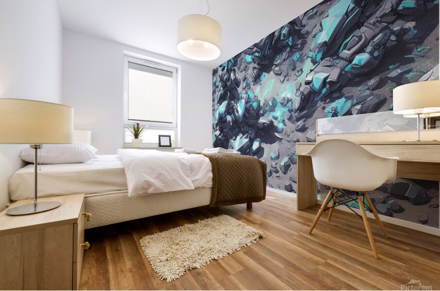 ultra detailed hiper realism digital a Mural print