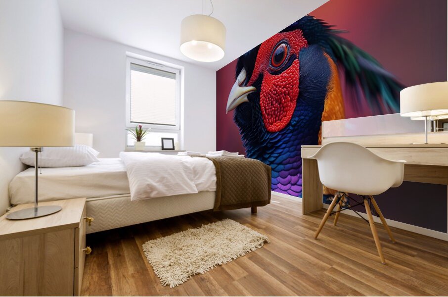 Vibrant Pheasant Bird Mural print