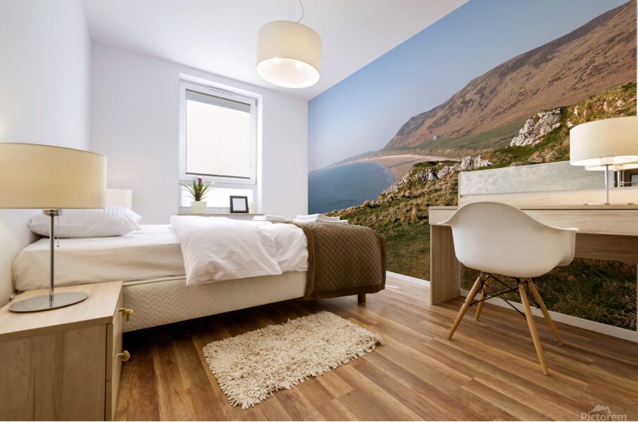 Rhosilli bay beach 1 Mural print