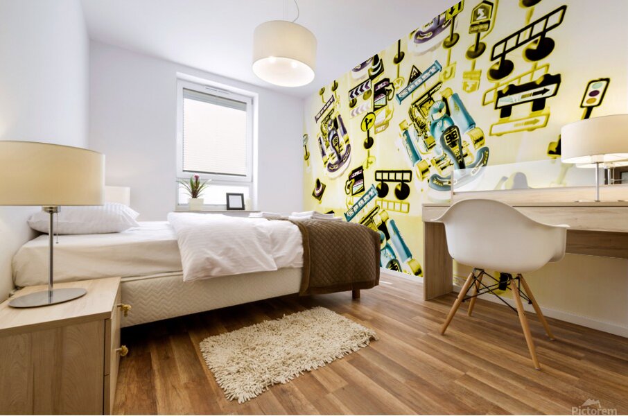 Go-kart art Mural print