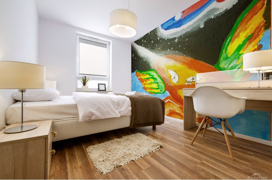 Space Time & Matter Mural print