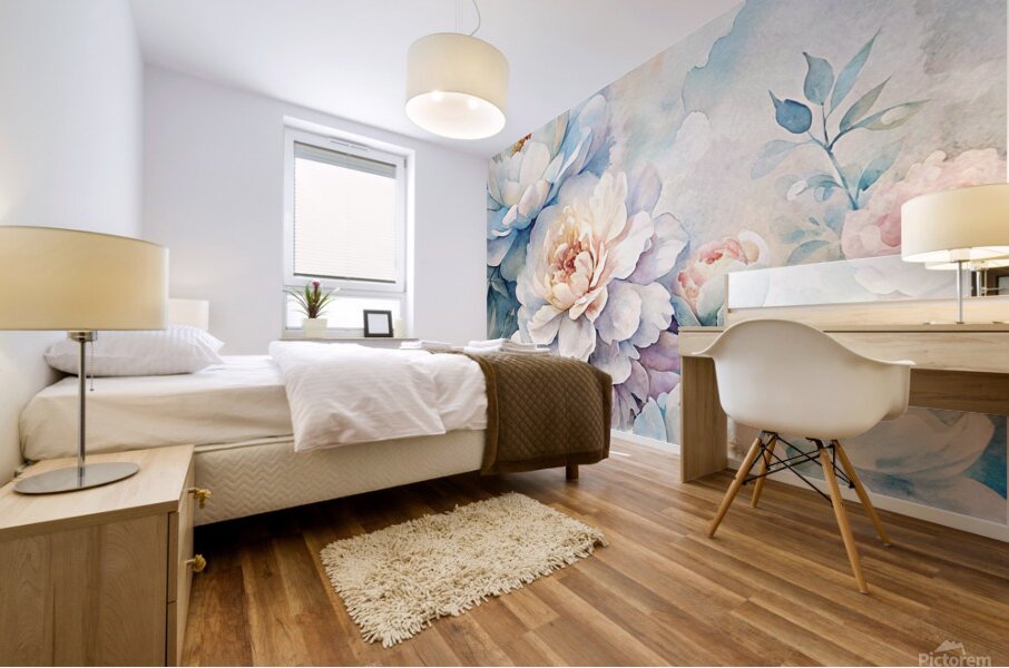 Ethereal Blooms 1 Mural print