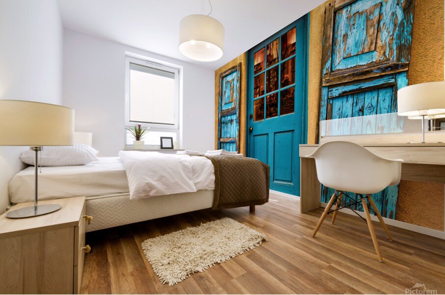 Santa Fe Turquois Door Mural print