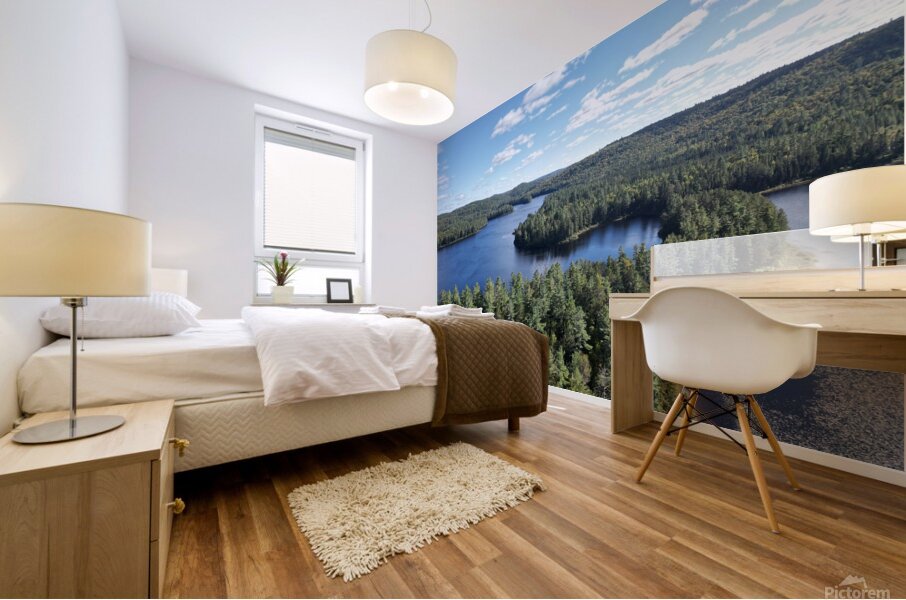 Quebec lakes Mural print