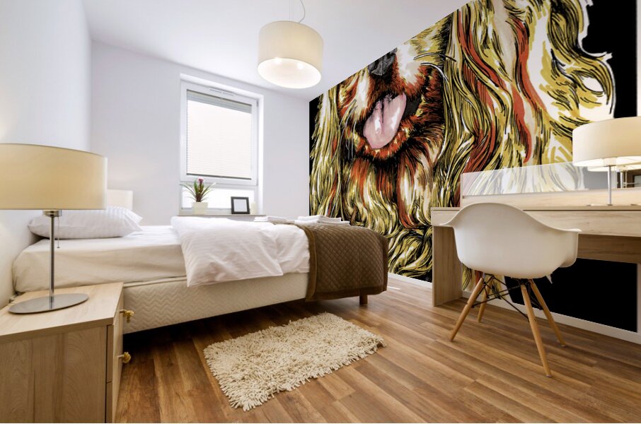 King Charles Mural print